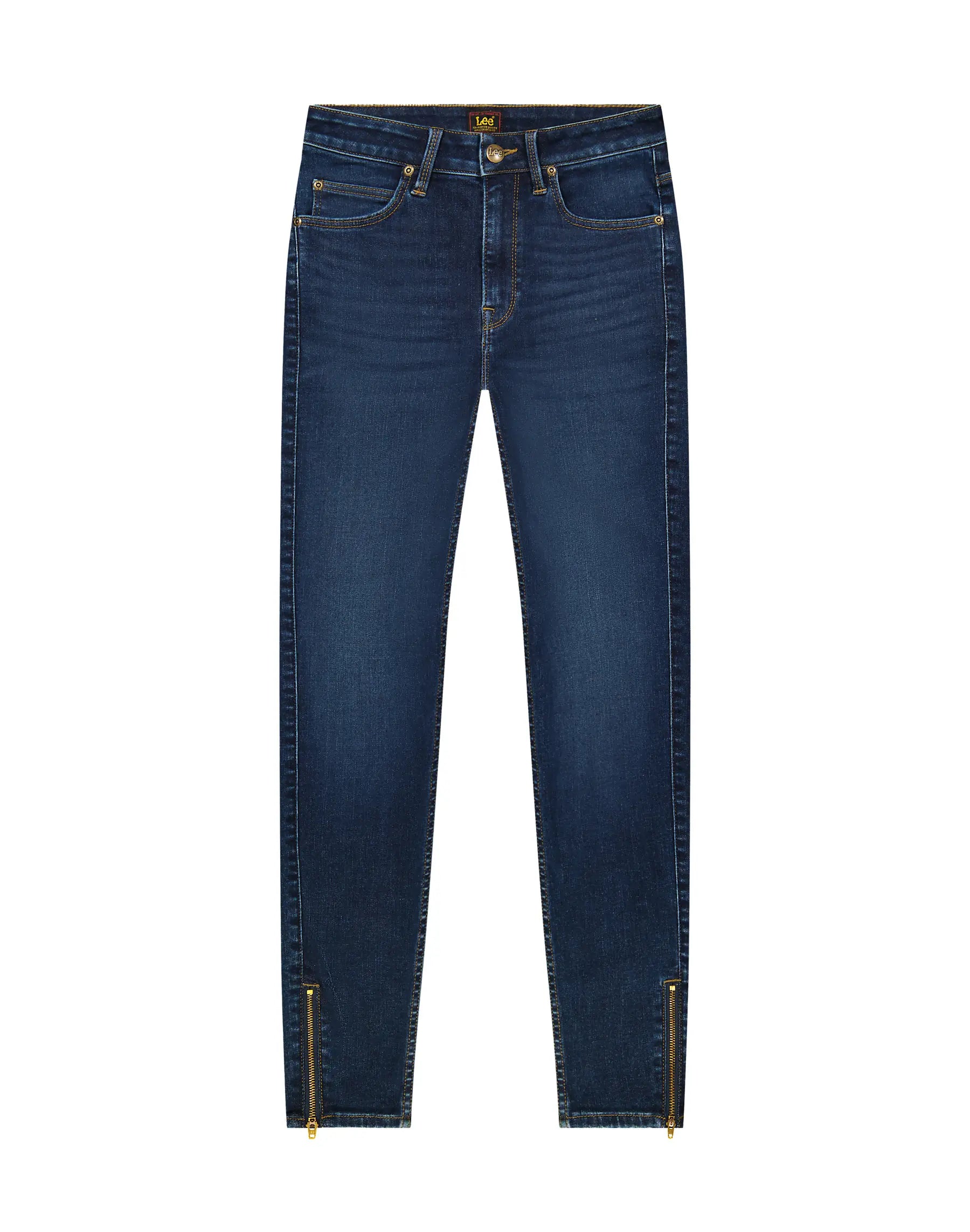 Damskie Spodnie Jeansowe Lee Scarlett High Zip Mid Clap 112376731