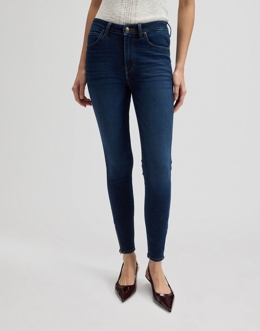 Damskie Spodnie Jeansowe Lee Scarlett High Zip Mid Clap 112376731