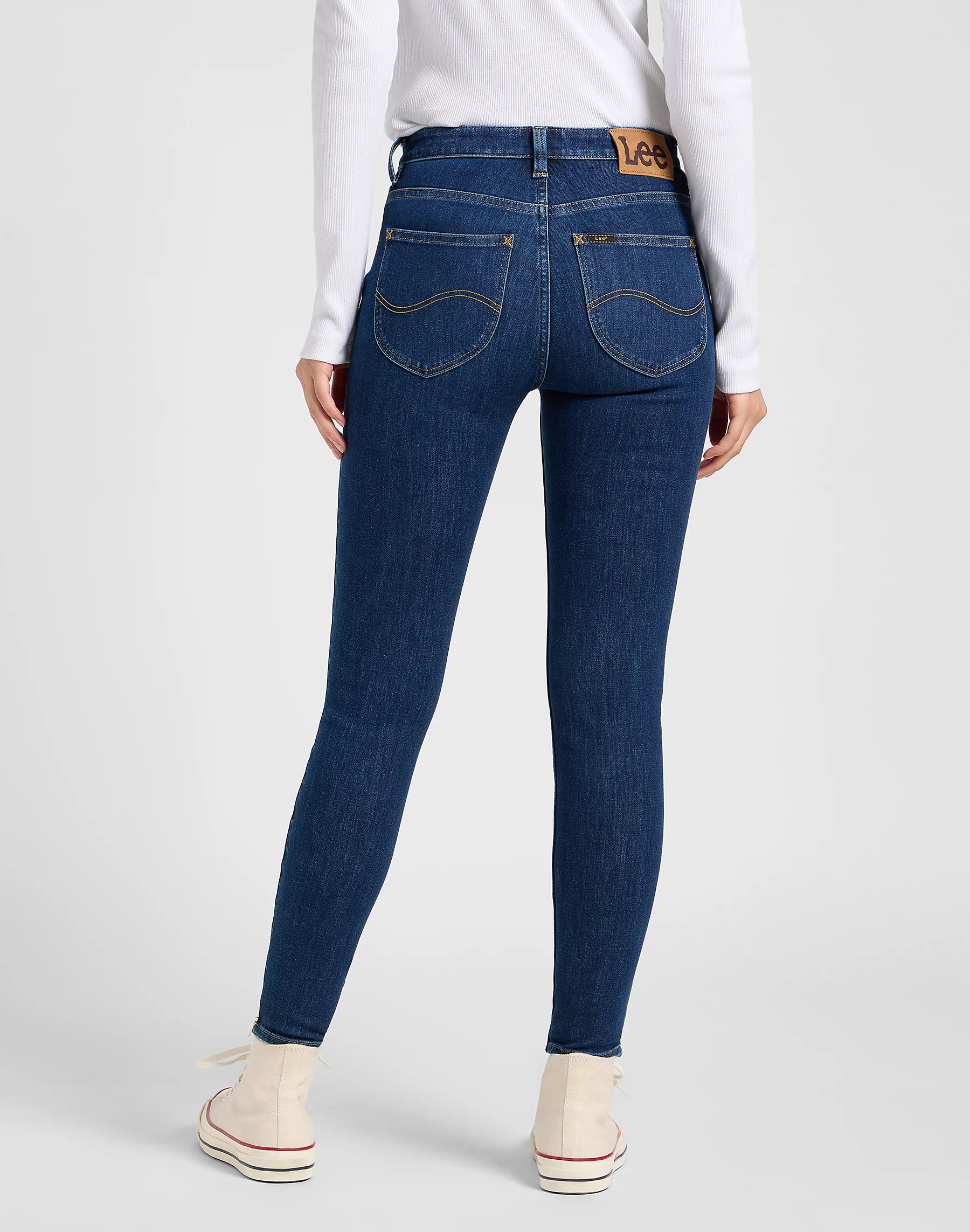 Damskie Spodnie Lee Scarlett High Zip No Foul 112370897