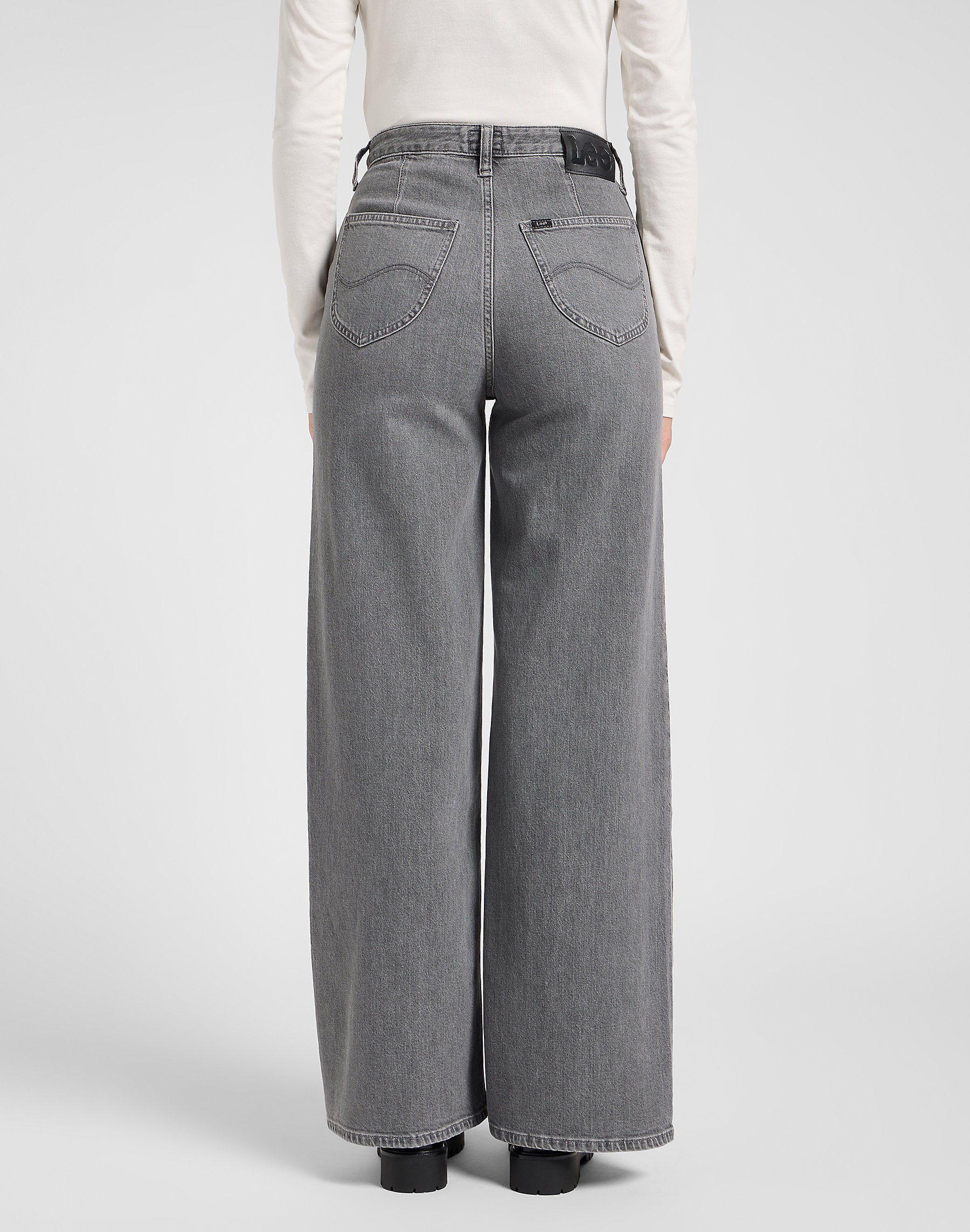 Damskie Spodnie Lee Stella Grey Fog 112370892