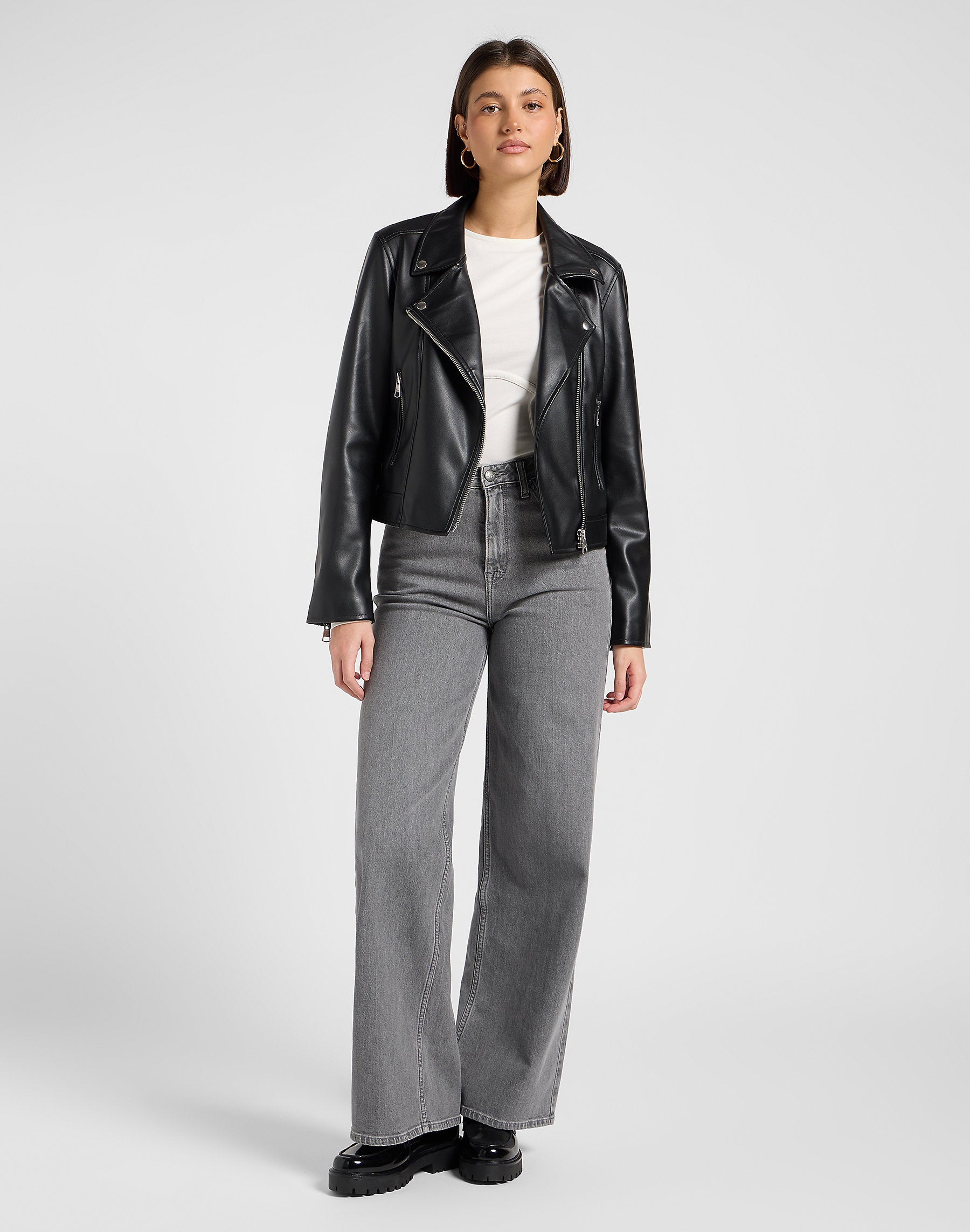 Damskie Spodnie Lee Stella Grey Fog 112370892