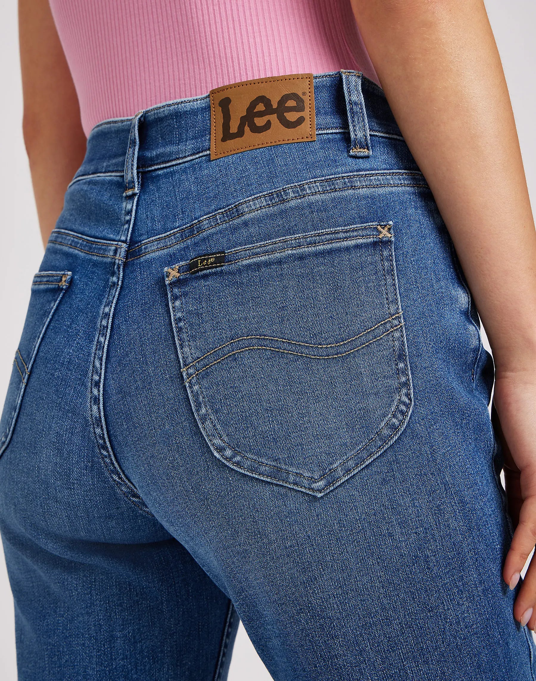 Damskie Spodnie Lee ULC Bootcut Indigo Facet 112350782