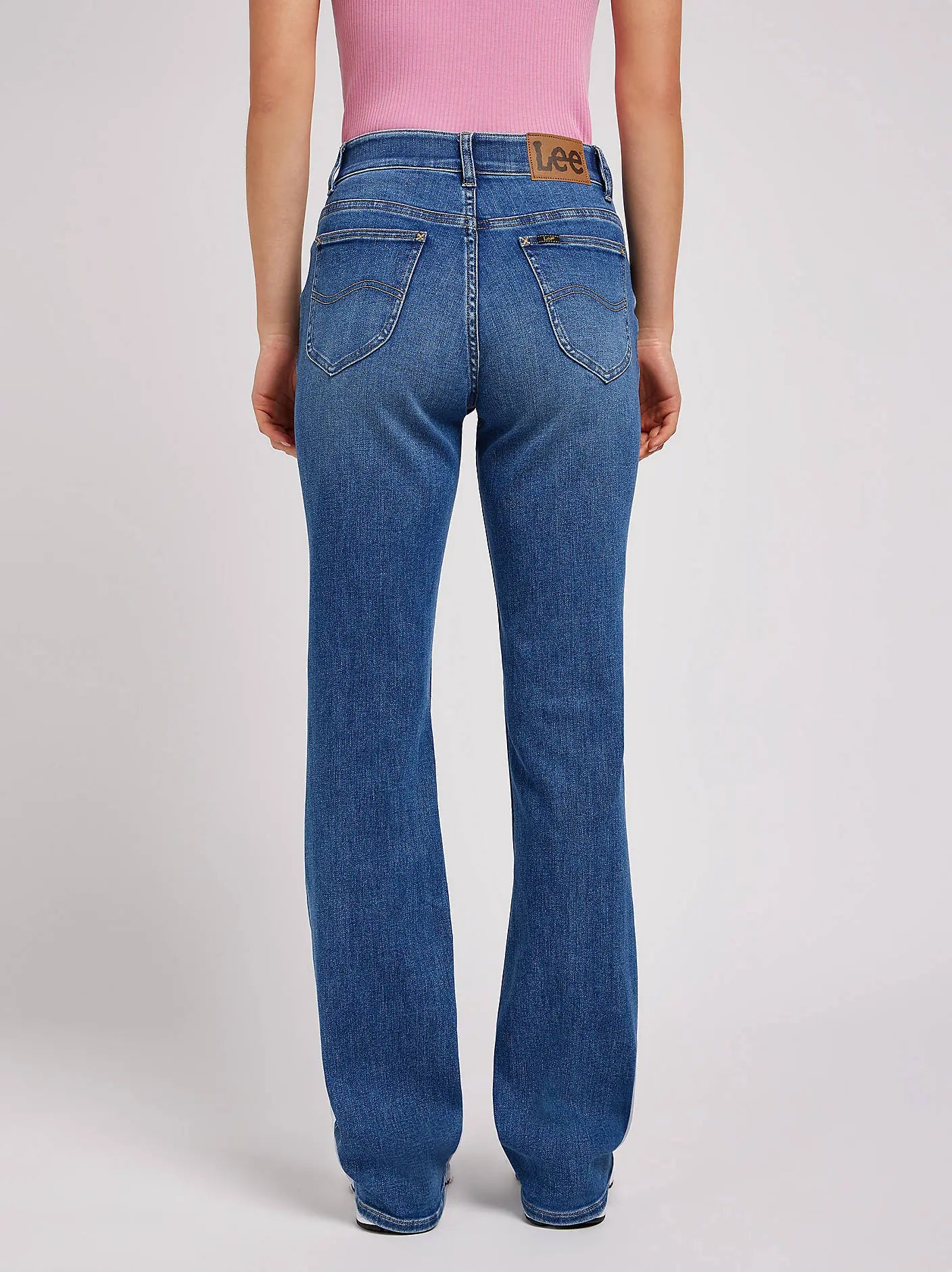 Damskie Spodnie Lee ULC Bootcut Indigo Facet 112350782