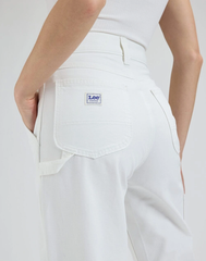 DAMSKIE SPODNIE MATERIAŁOWE LEE WORKWEAR CARPENTER BRIGHT WHITE 112376368