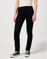 DAMSKIE SPODNIE  SLIM RETRO BLACK 112352334
