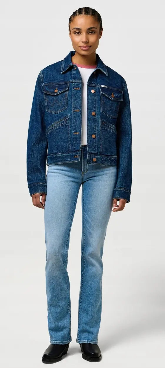 Spodnie Jeansowe Damskie Wrangler Bootcut Misty Twilight 112373182