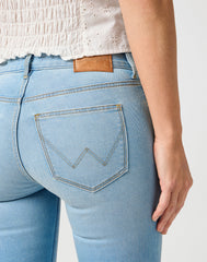 Damskie Spodnie Wrangler Bootcut Pale & Worn 112364509