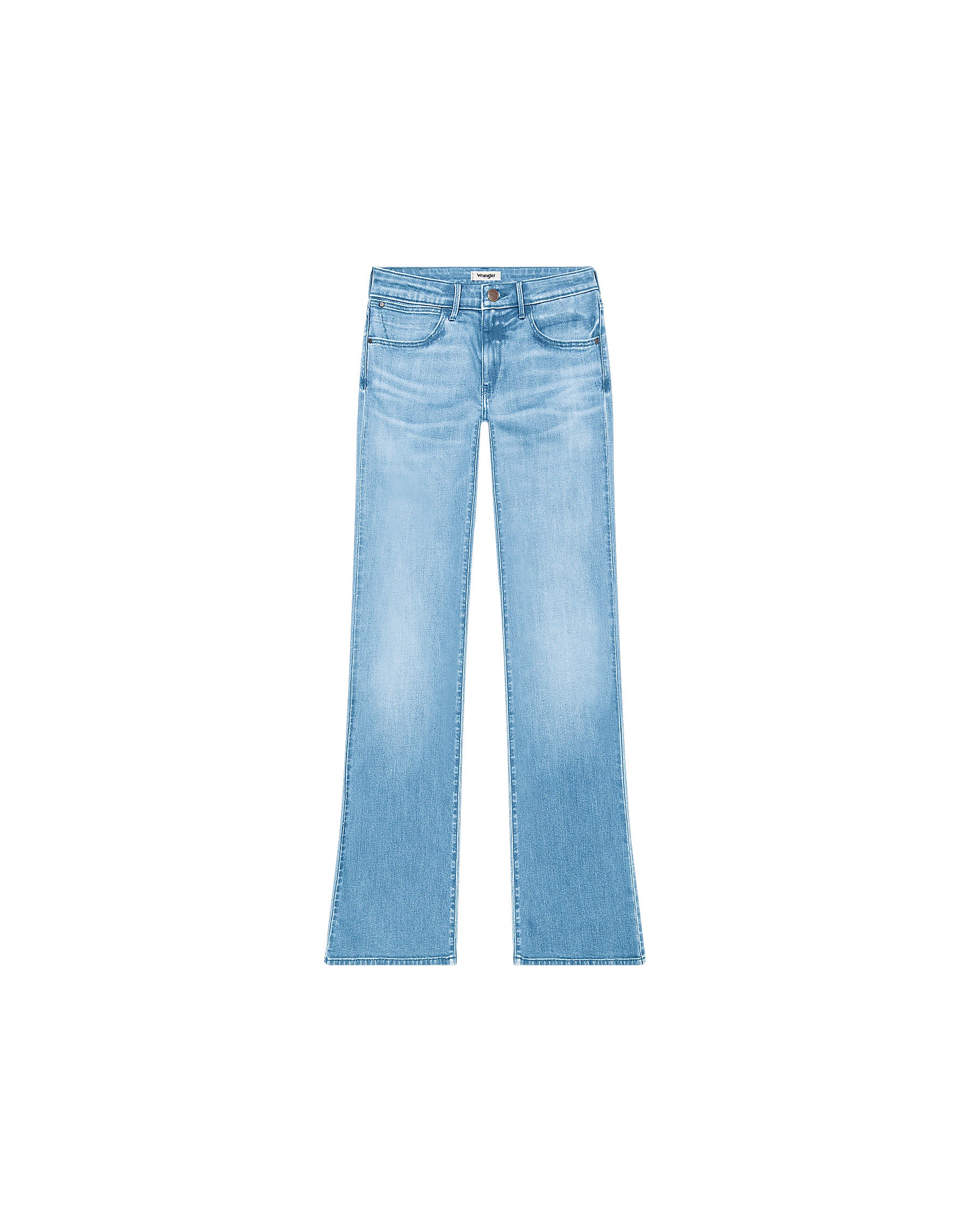 Damskie Spodnie Wrangler Bootcut Pale & Worn 112364509