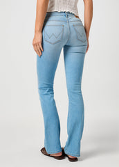 Damskie Spodnie Wrangler Bootcut Pale & Worn 112364509