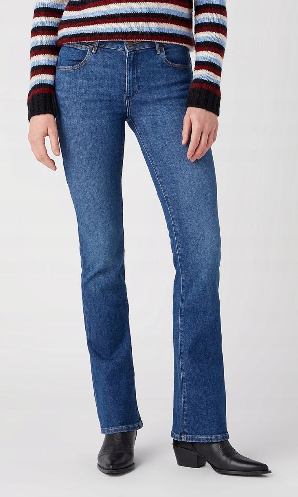 DAMSKIE SPODNIE WRANGLER BOOTCUT RENEGADE 112328896