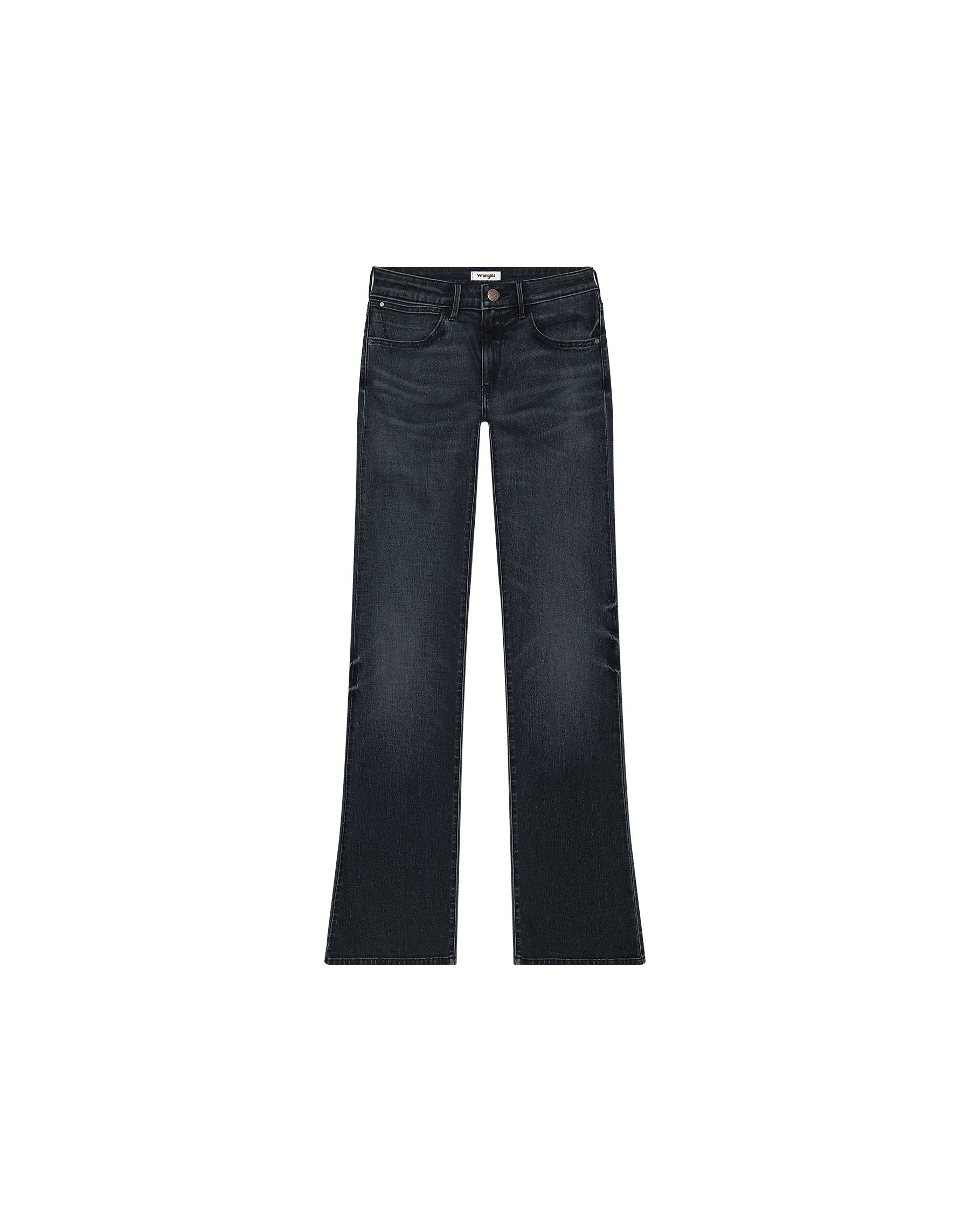Damskie Spodnie Wrangler Bootcut Sultry Blackout 112364507