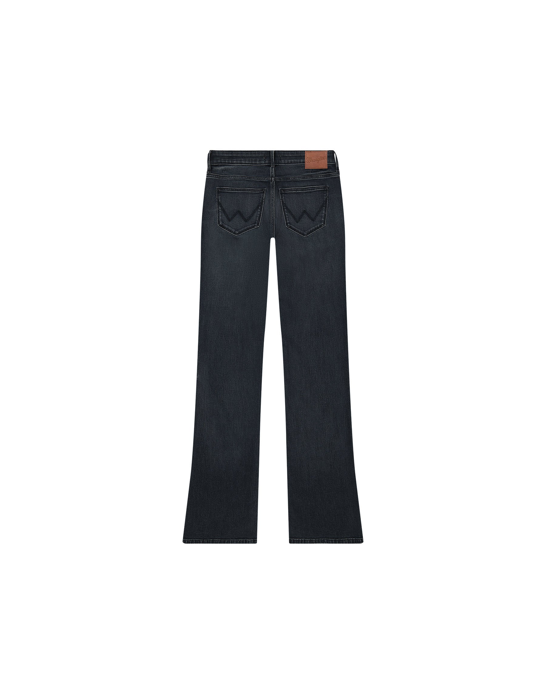 Damskie Spodnie Wrangler Bootcut Sultry Blackout 112364507