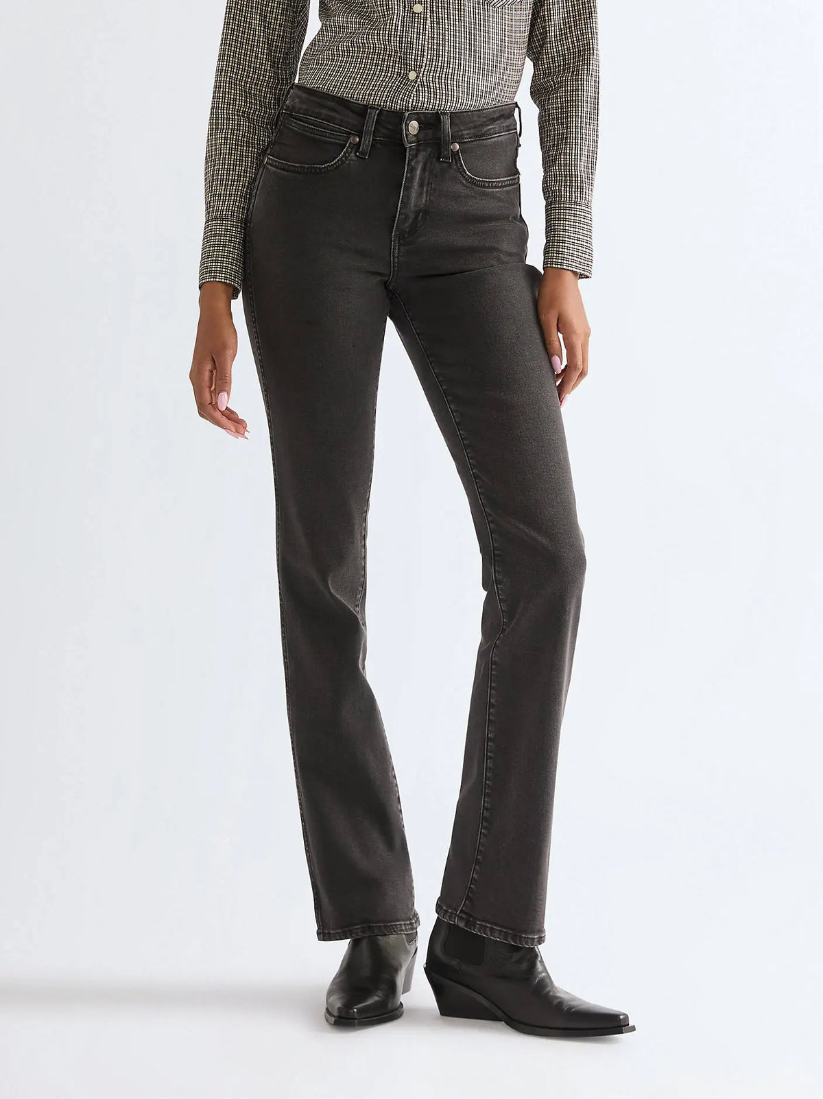 DAMSKIE SPODNIE WRANGLER BOOTCUT SULTRY BLACKOUT 112378530