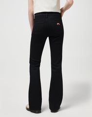 DAMSKIE SPODNIE WRANGLER FLARE BLACK 112375181