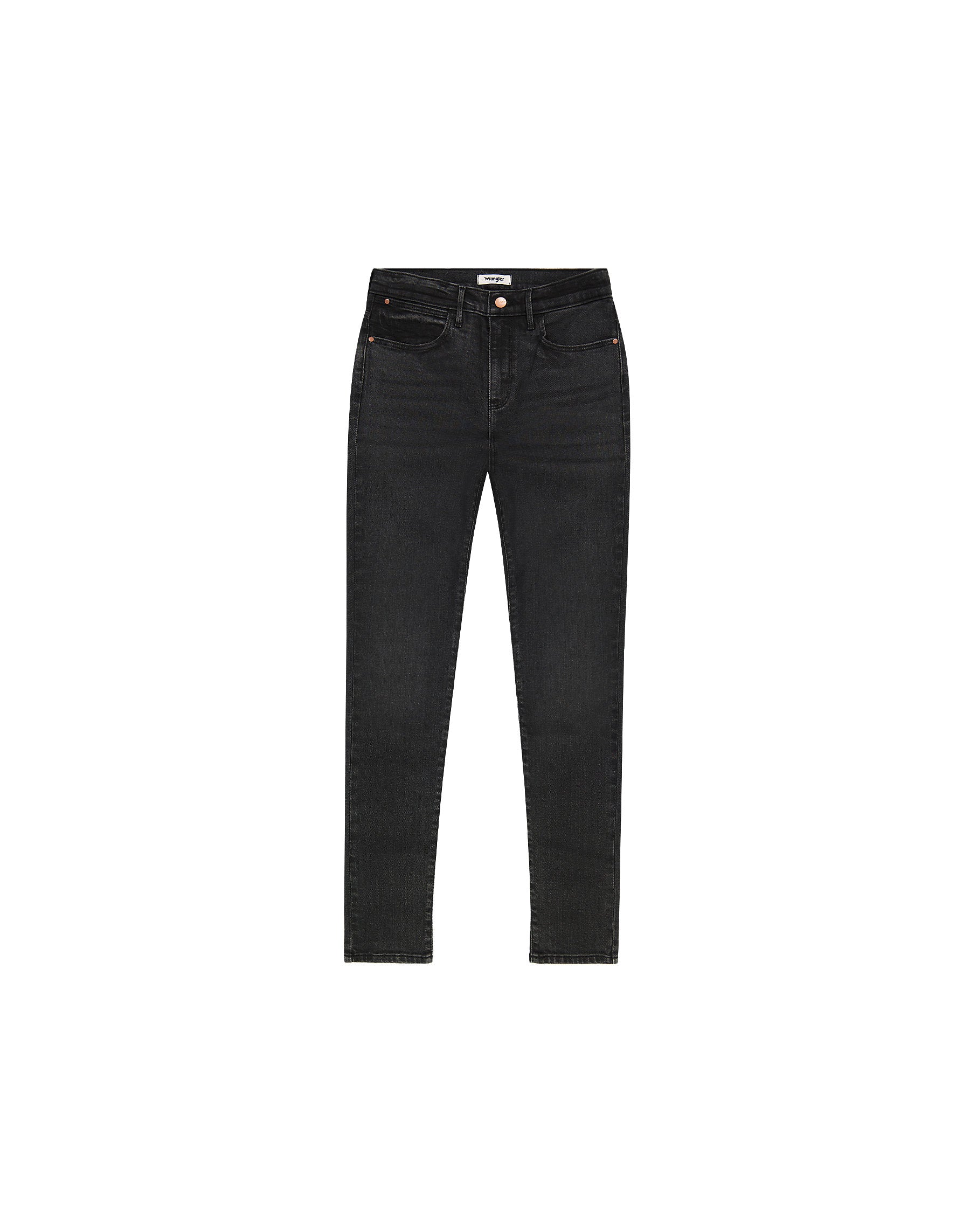 Damskie Spodnie Wrangler High Skinny Black 112352302
