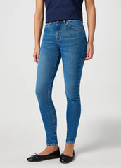 DAMSKIE SPODNIE WRANGLER HIGH SKINNY URBAN HAZE 112362302