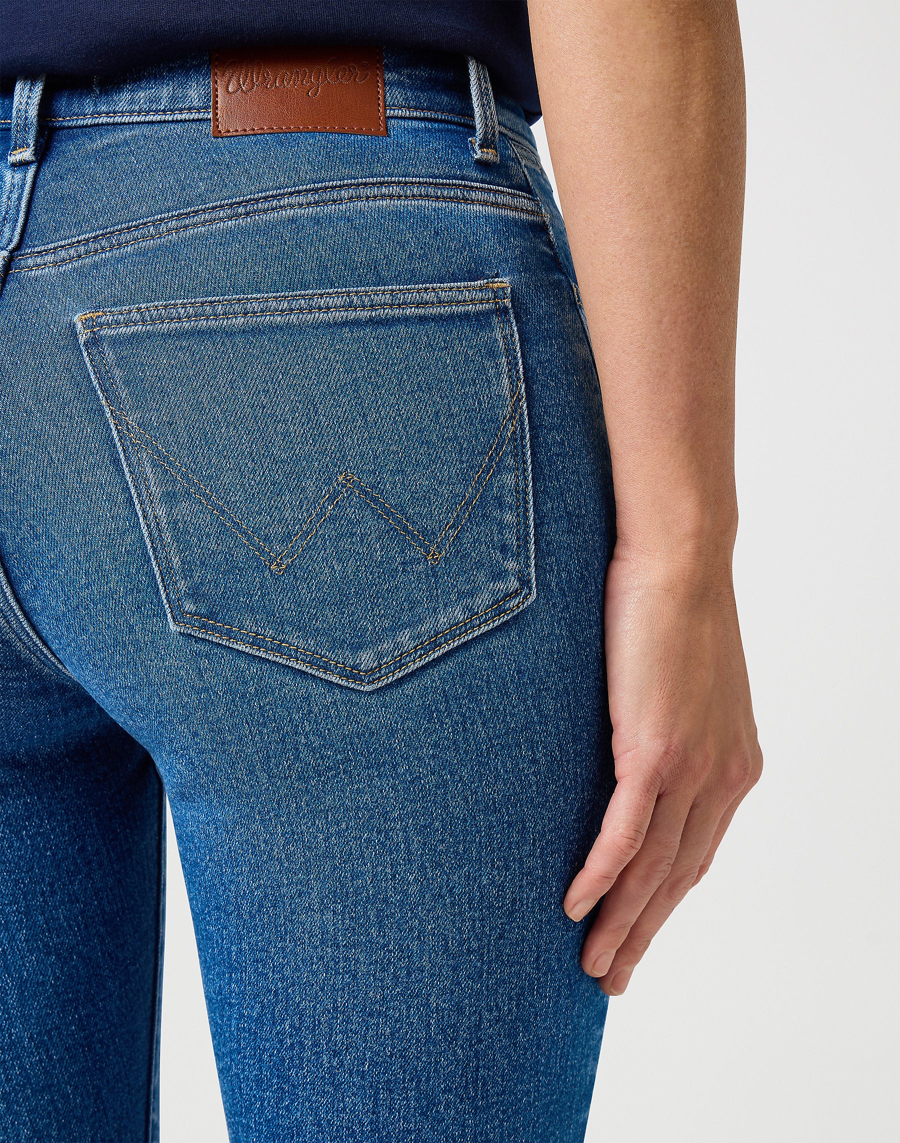 DAMSKIE SPODNIE WRANGLER HIGH SKINNY URBAN HAZE 112362302