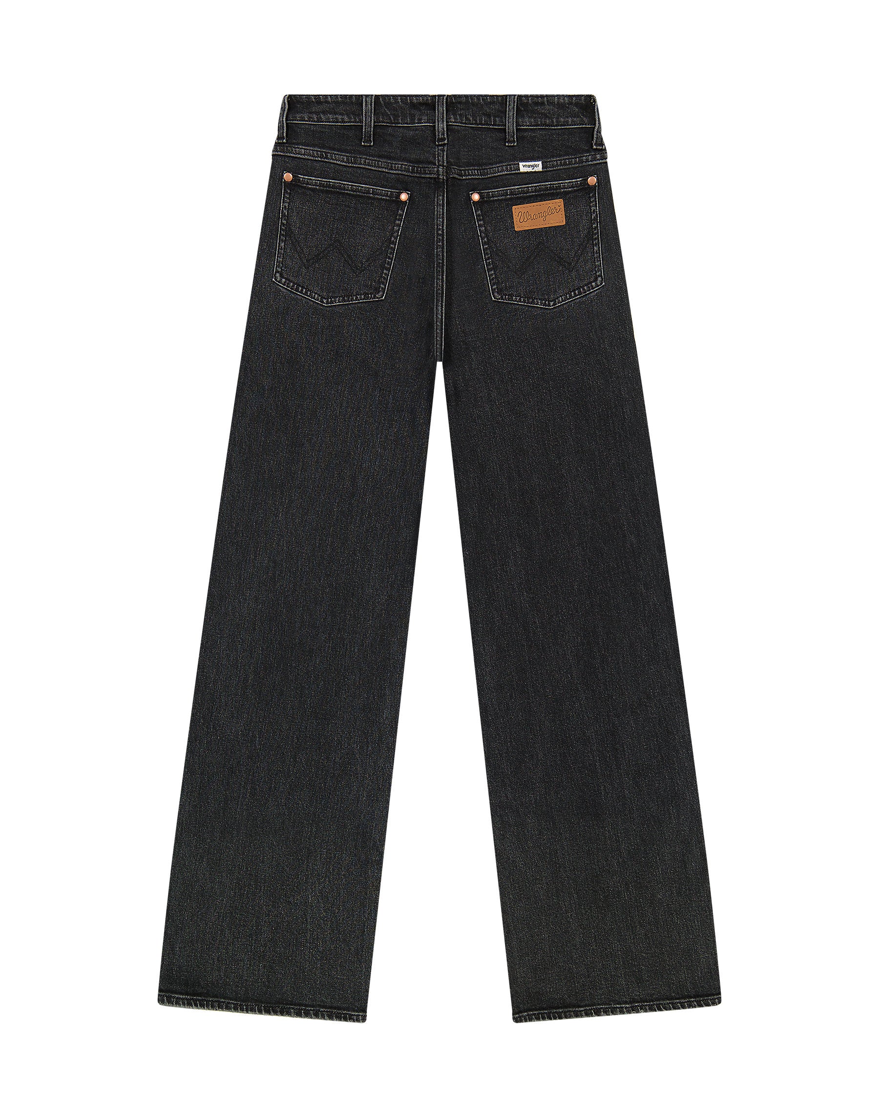 Damskie Spodnie Wrangler Loose Straight Black Sand 112371182