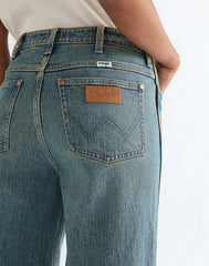 Damskie Spodnie Jeansowe Wrangler Loose Straight Marblestone 112378204