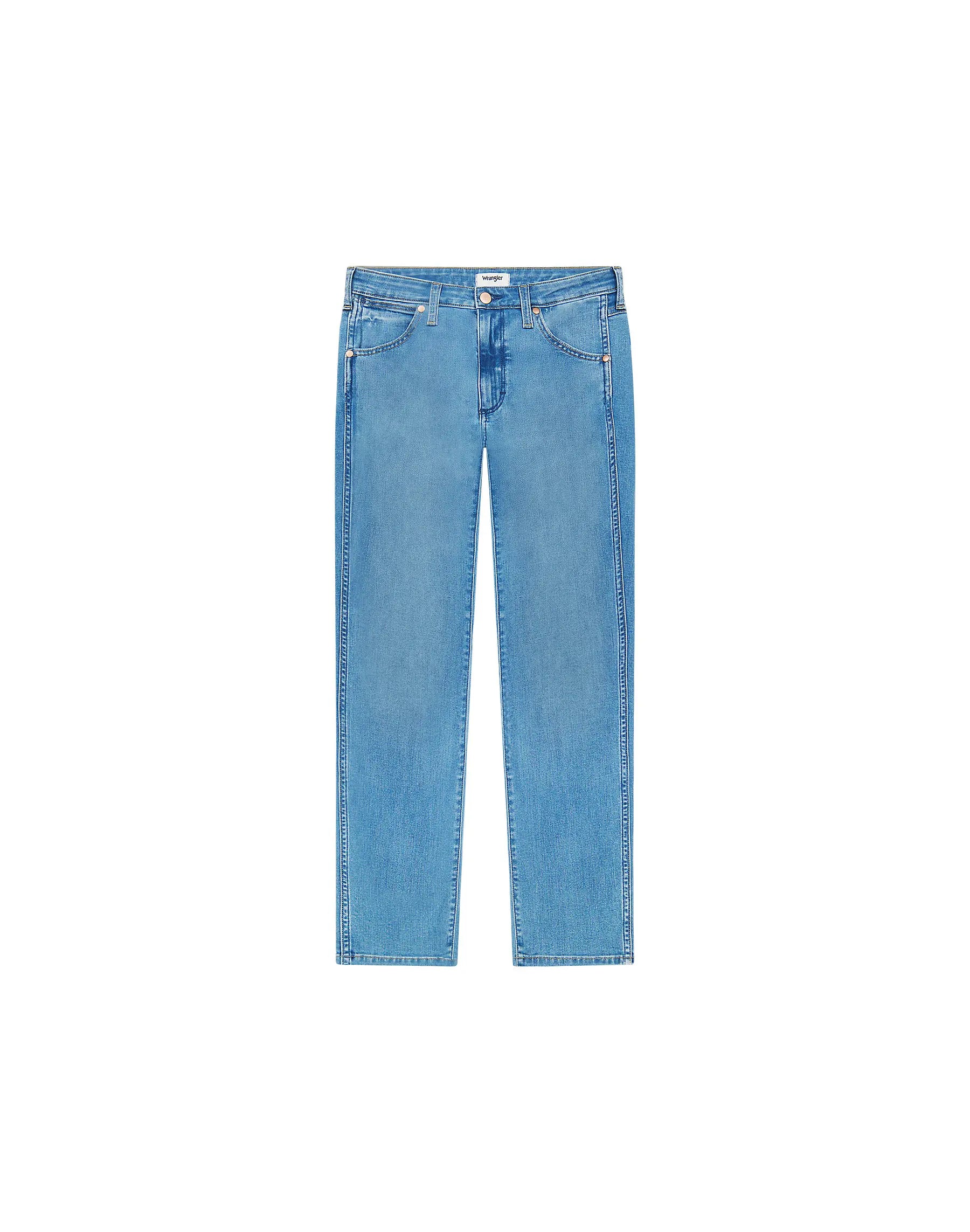 Damskie Spodnie Jeansowe Wrangler Piper Velvet Sky 112364511