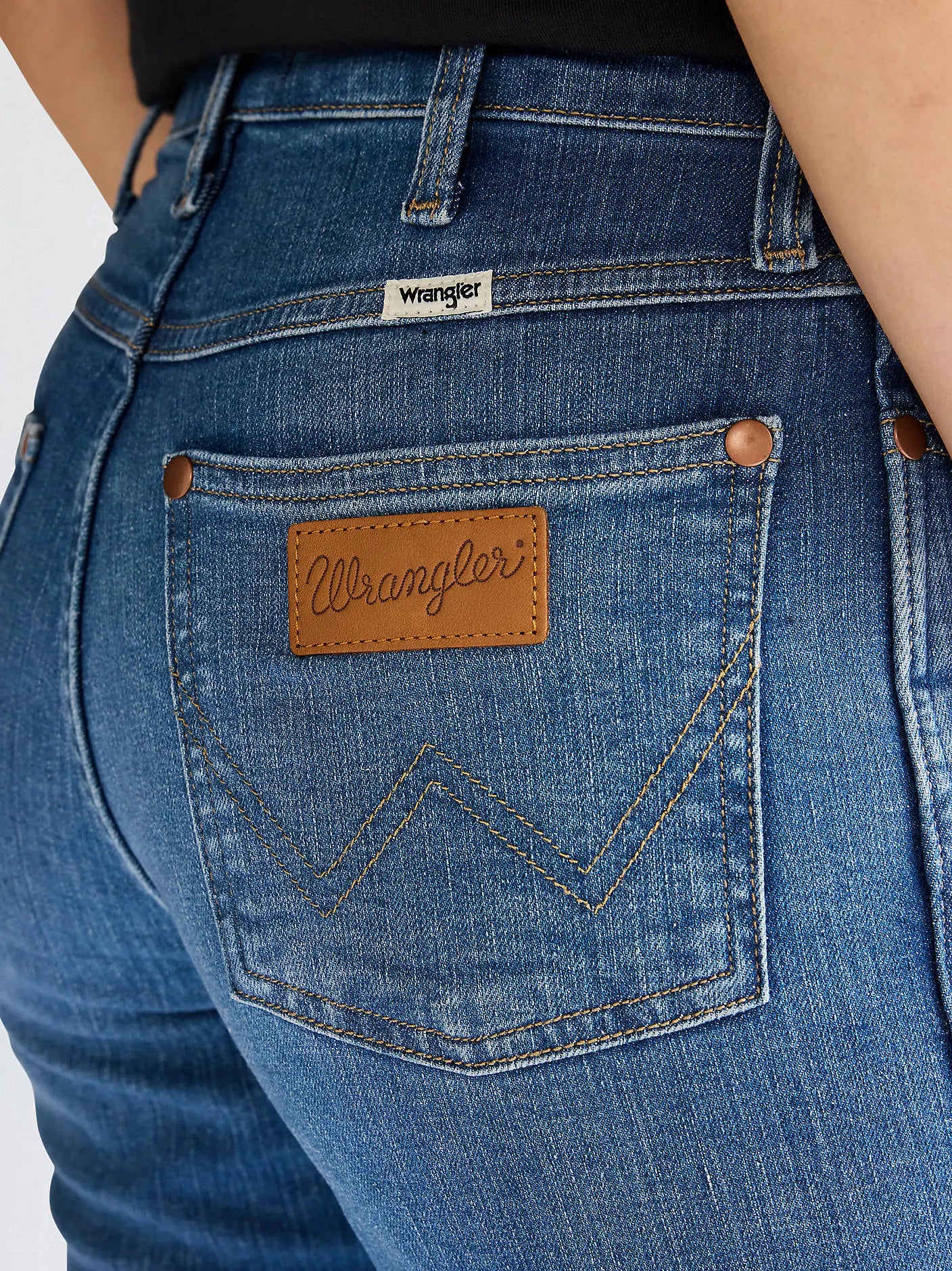 DAMSKIE SPODNIE WRANGLER SIENNA REBEL BLUE 112362641