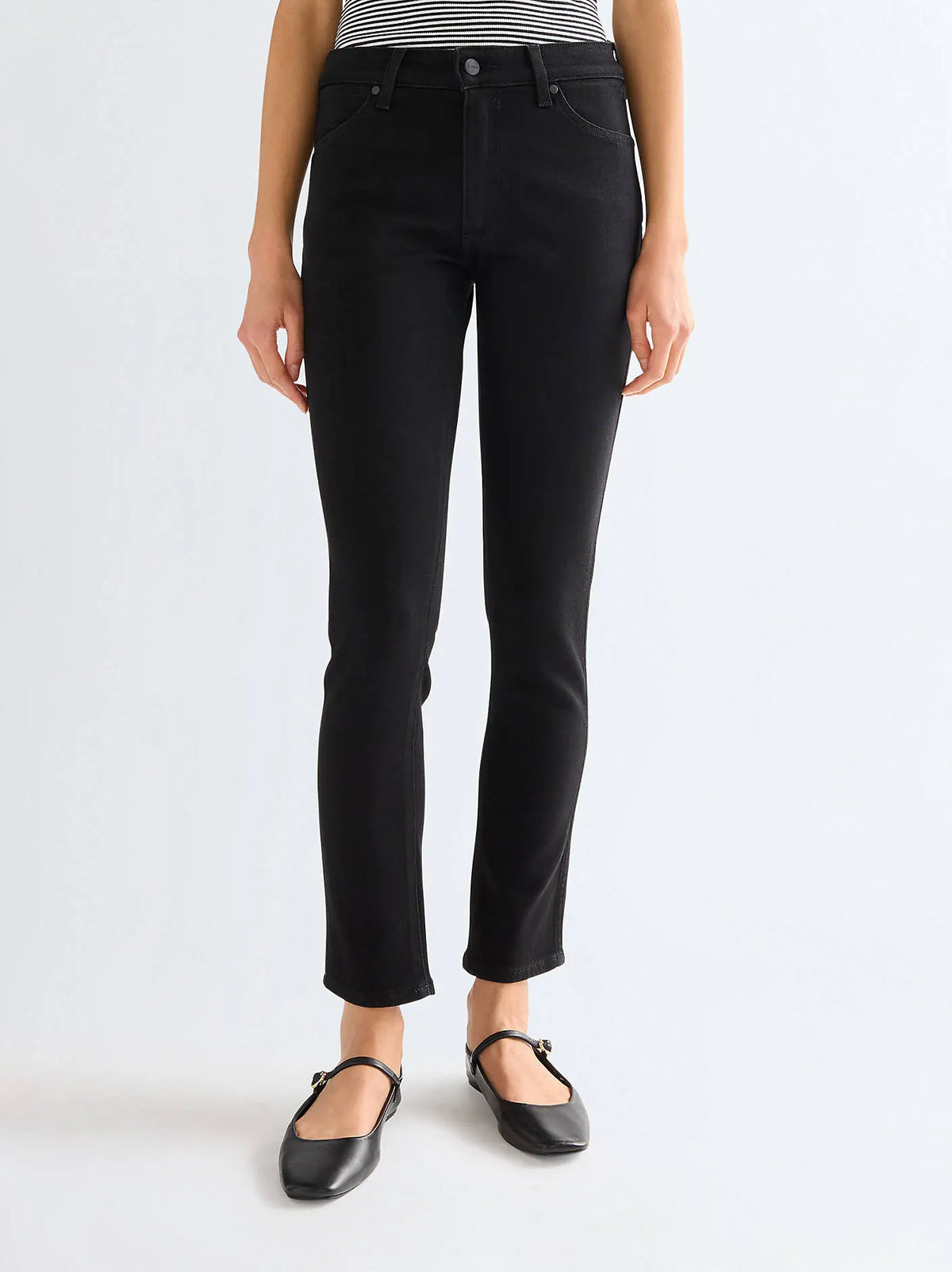 Damskie Spodnie Jeansowe Wrangler Sienna Retro Black 112378447