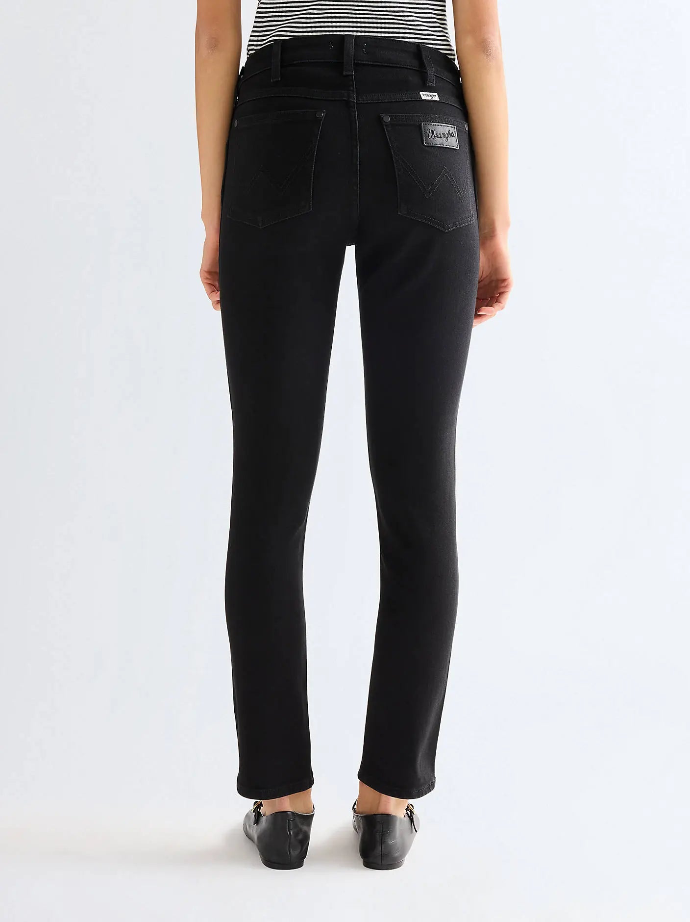 Damskie Spodnie Jeansowe Wrangler Sienna Retro Black 112378447