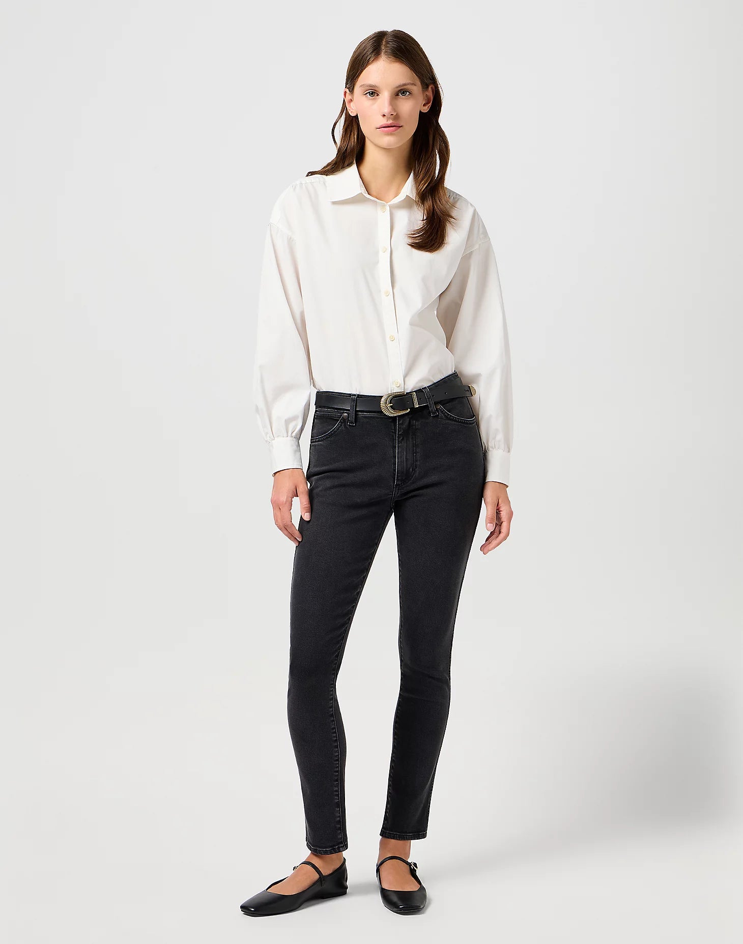 Damskie Spodnie Wrangler Sienna Sultry Blackout 112362640