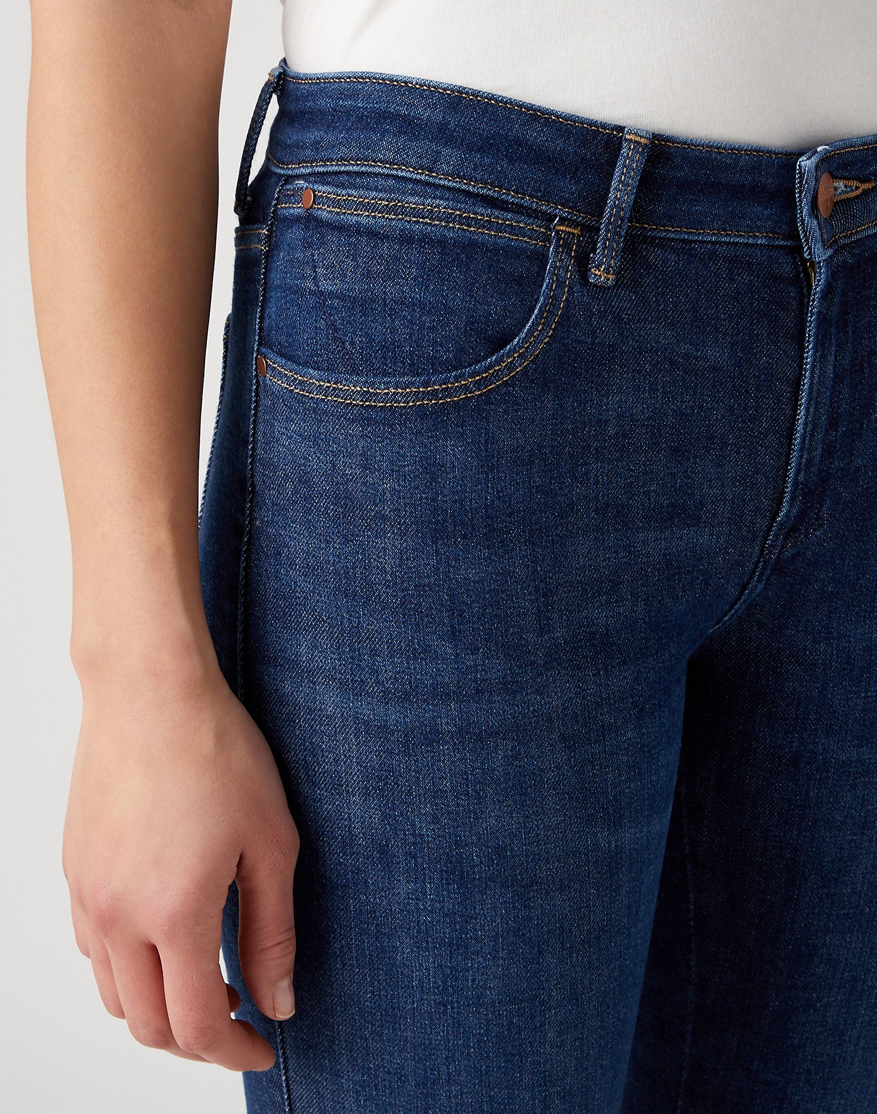 Damskie Spodnie Wrangler Skinny Dora 112342776