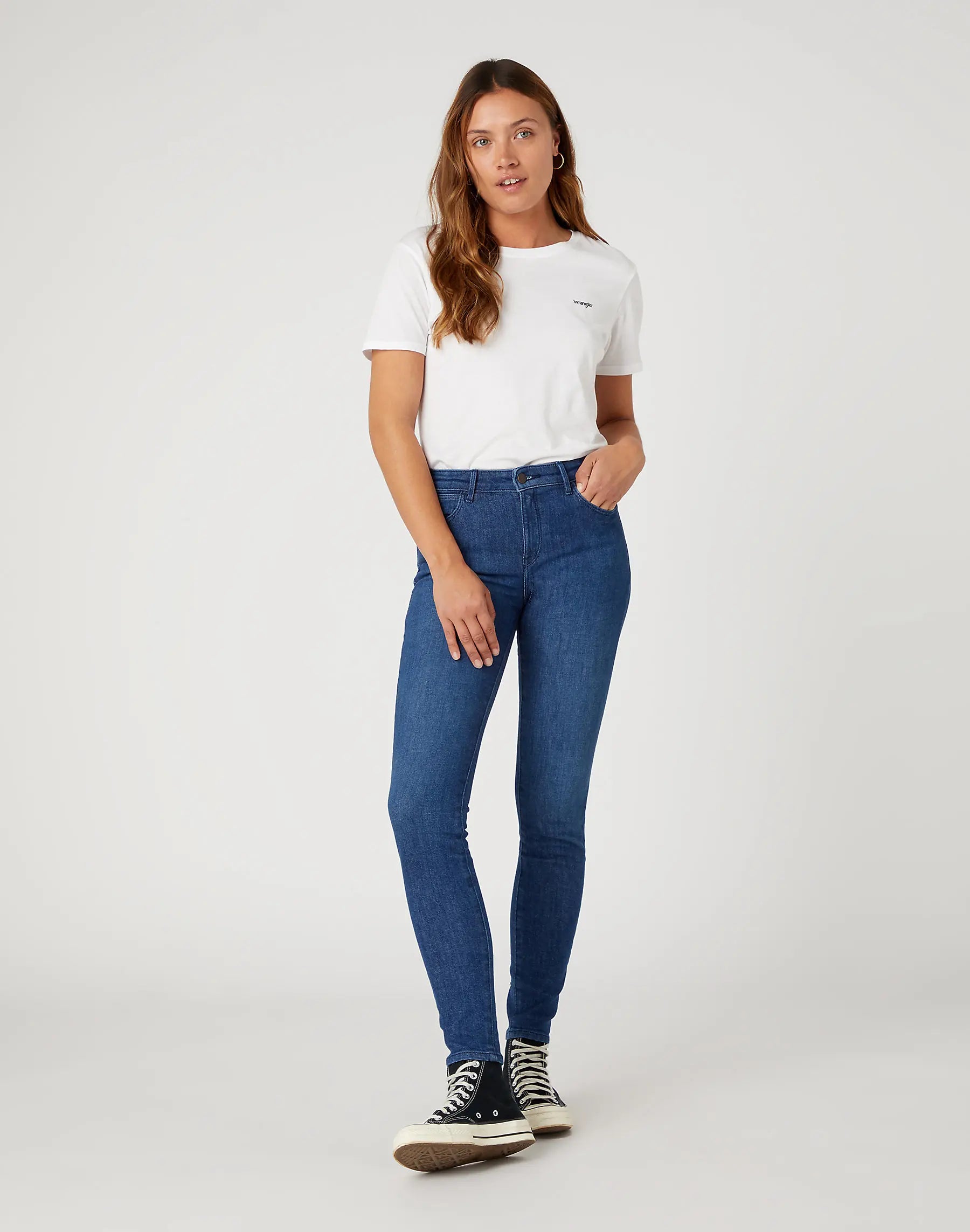 Damskie Spodnie Wrangler Skinny Good Life 112144781