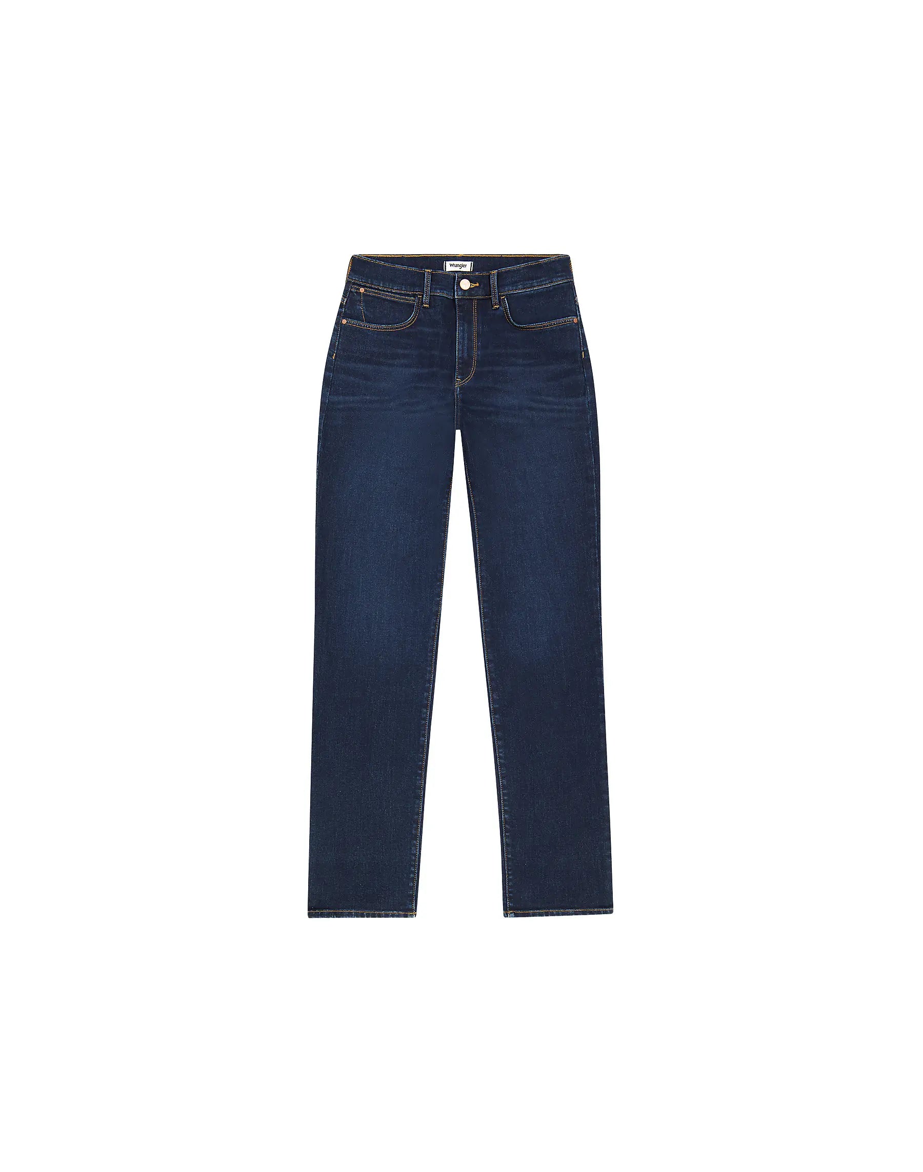 DAMSKIE SPODNIE WRANGLER SLIM DARK WASH 112352574