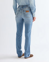 DAMSKIE SPODNIE WRANGLER STRAIGHT AMERICAN BLUE 112378174