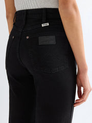 DAMSKIE SPODNIE WRANGLER STRAIGHT BLACK 112381069