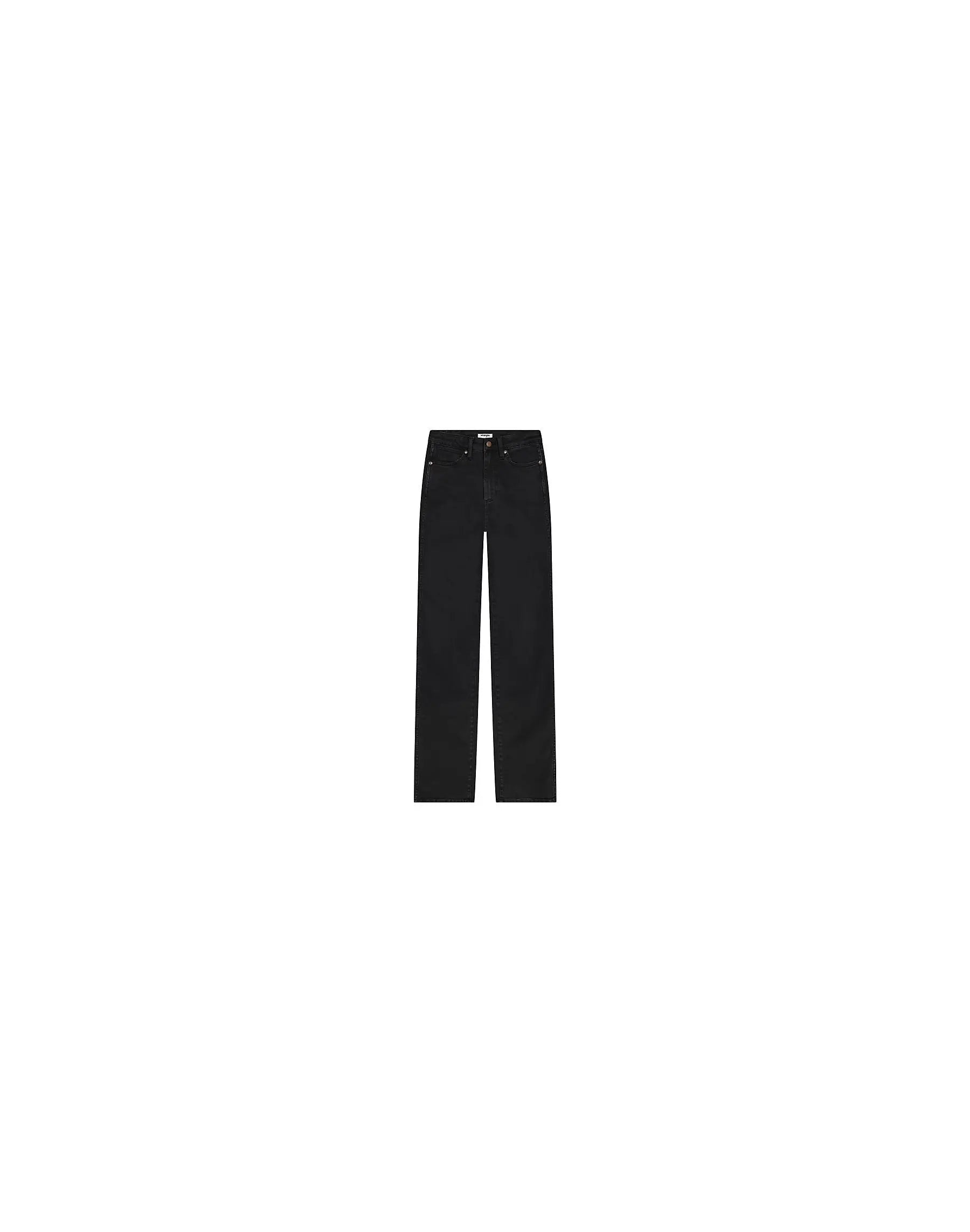 DAMSKIE SPODNIE WRANGLER STRAIGHT BLACK 112381069