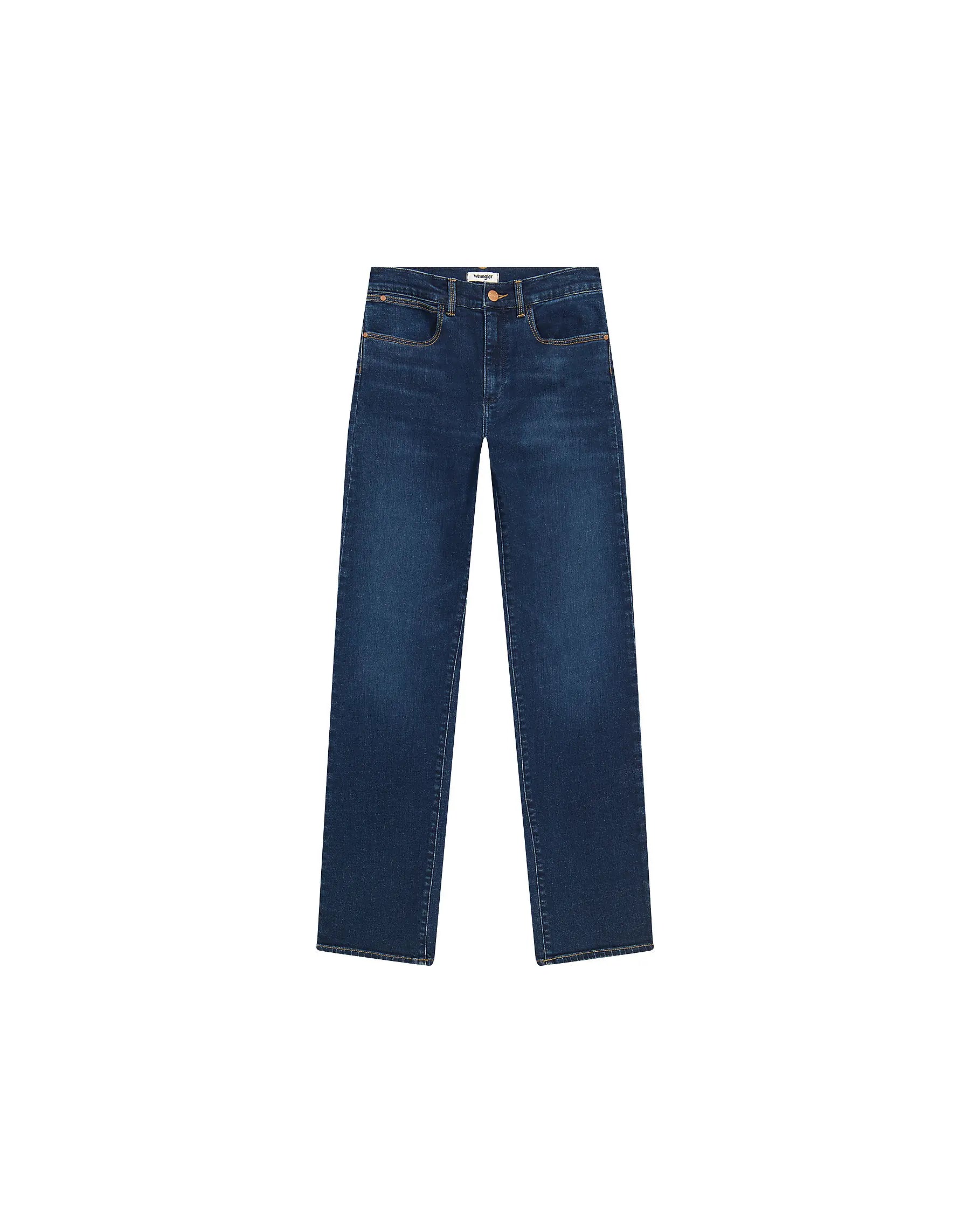 Damskie Spodnie Wrangler Straight Crisp Canvas 112355305
