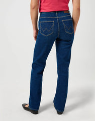 Damskie Spodnie Wrangler Straight Crisp Canvas 112355305