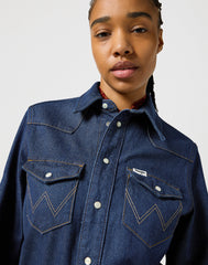 DAMSKIE SPODNIE WRANGLER TROUSER COVERALL AGED BLUE 112356439