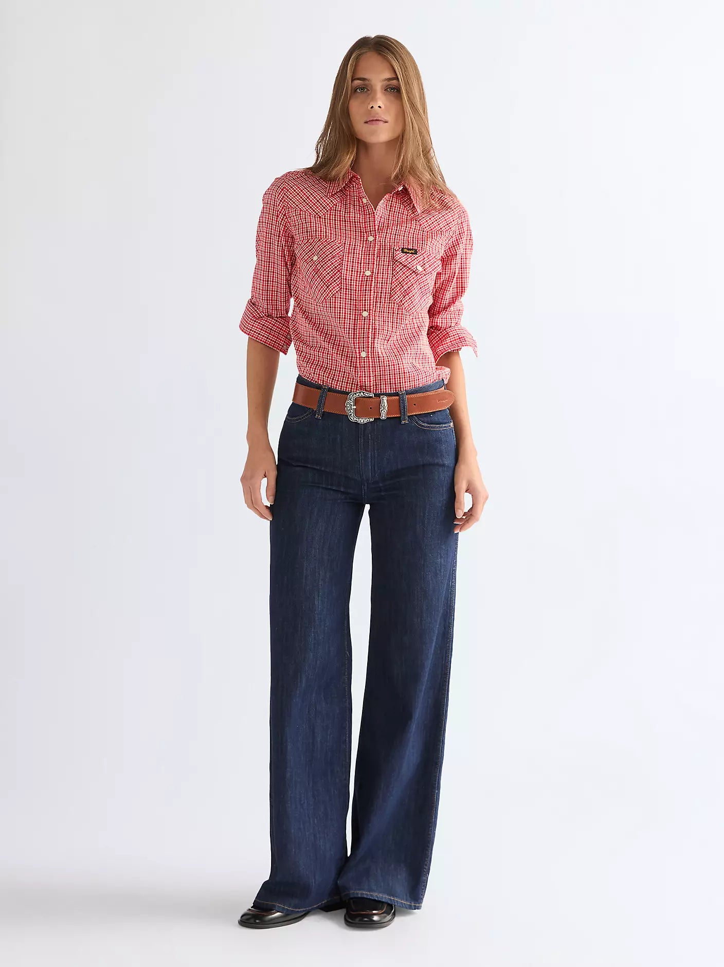 Damskie Spodnie Jeansowe Wrangler World Wide Denim Galaxy 112378172