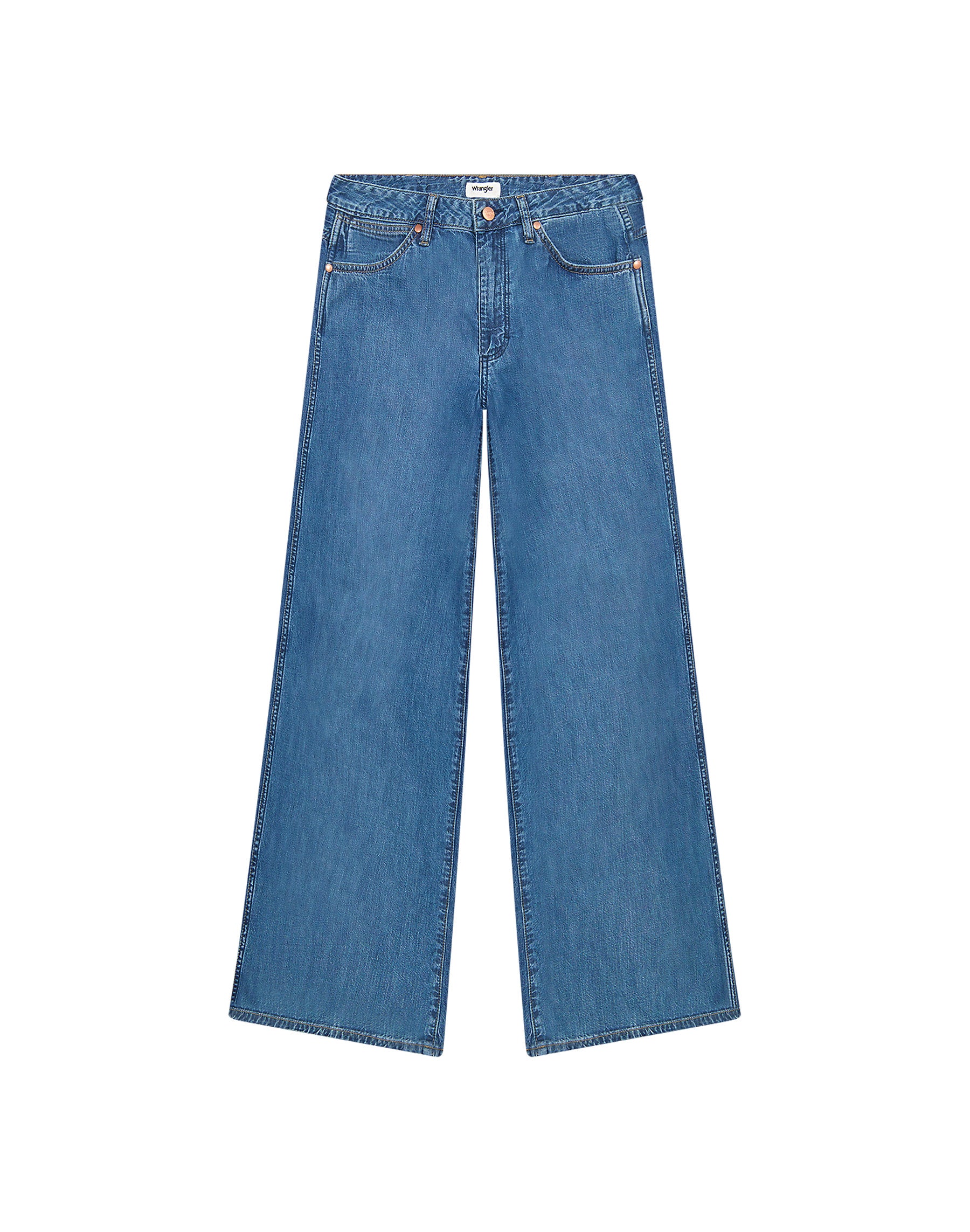 Damskie Spodnie Wrangler World Wide Mid Stone 112373000