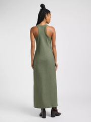 DAMSKIE SUKIENKA MATERIAŁOWA LEE RIB TANK DRESS OLIVE HEATHER 112363489