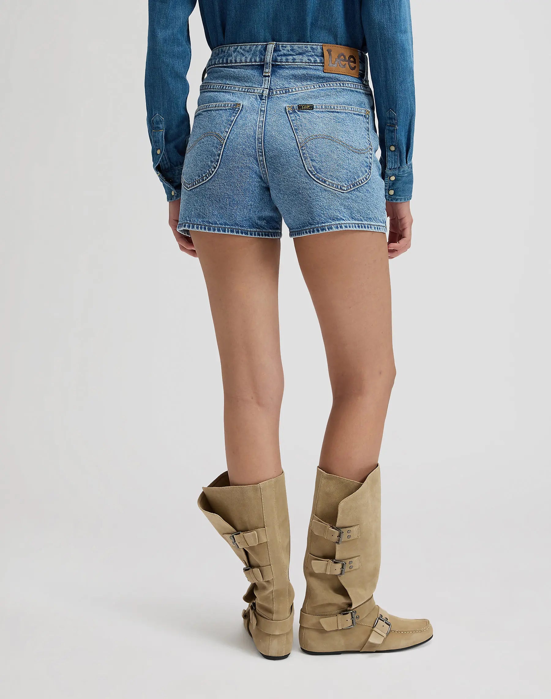DAMSKIE SZORTY LEE CAROL SHORT CALM SEAS 112376611