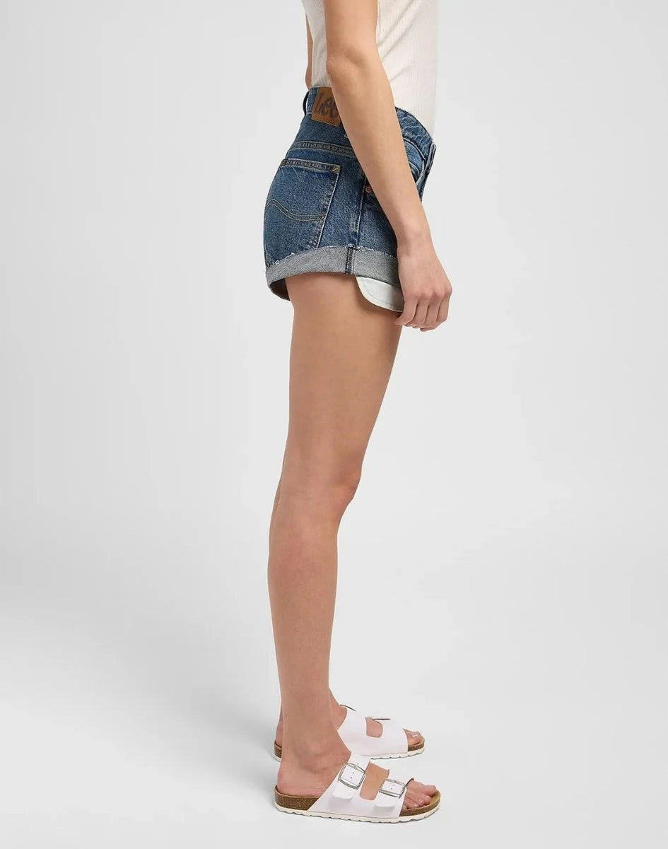 Damskie Szorty Lee Rider Short 2in Classic Indigo 112348989