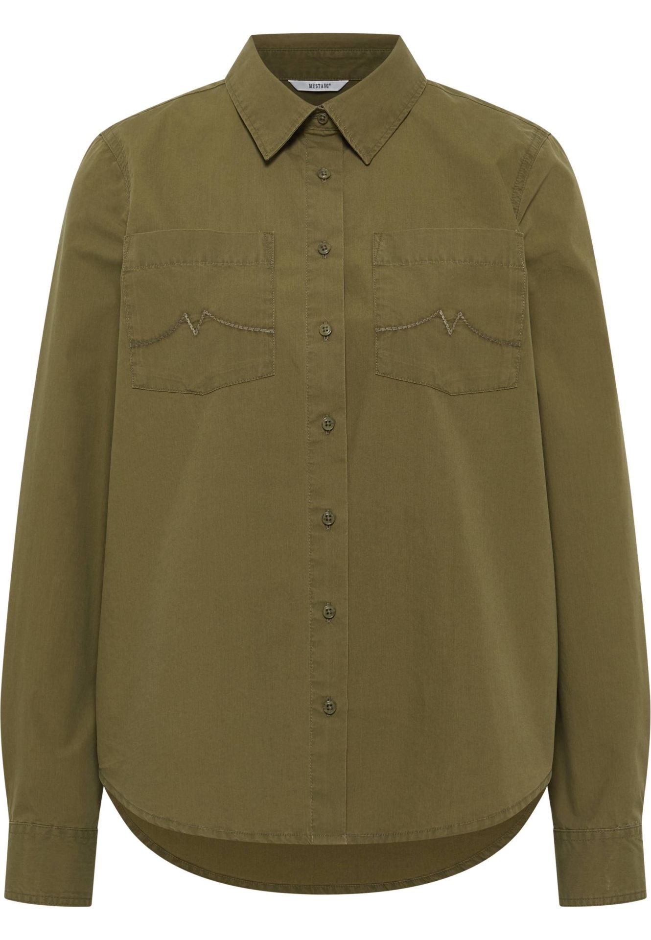 Damska Koszula Jeansowa Mustang Style Killeen Winter Moss 1015963 6470