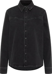 Damska Koszula Jeansowa Mustang Style Shelly Beads Shirt Denim Black 1016011 4000 801