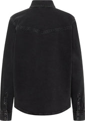 Damska Koszula Jeansowa Mustang Style Shelly Beads Shirt Denim Black 1016011 4000 801