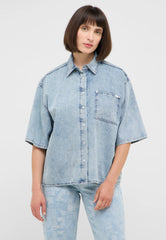 Damska Koszula Mustang Style Ella Shirt Denim Blue 1016568 5000 101