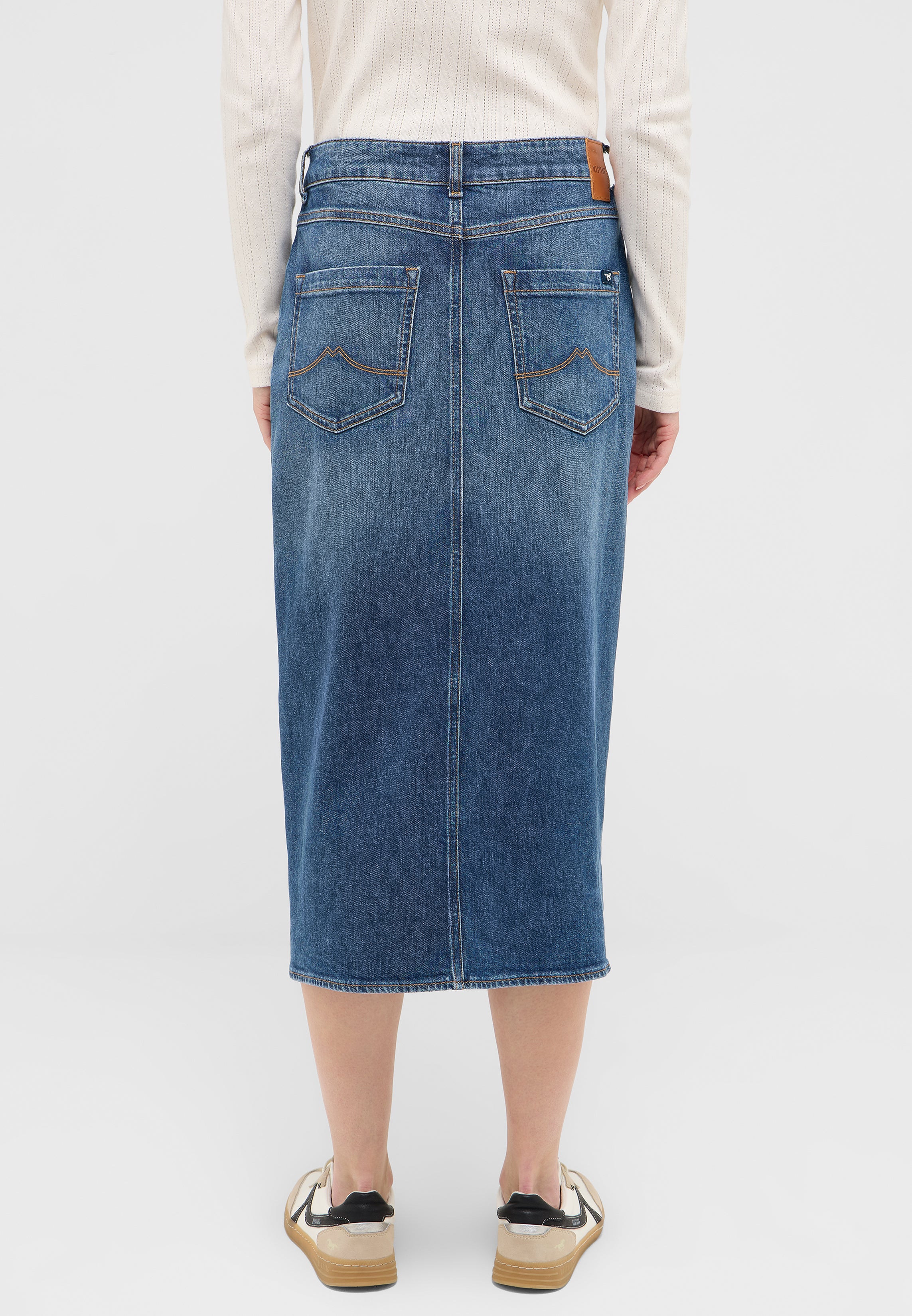 Damska Spódnica Jeansowa Maxi Mustang Style Eureka Denim Skirt Denim Blue 1016941 5000 582