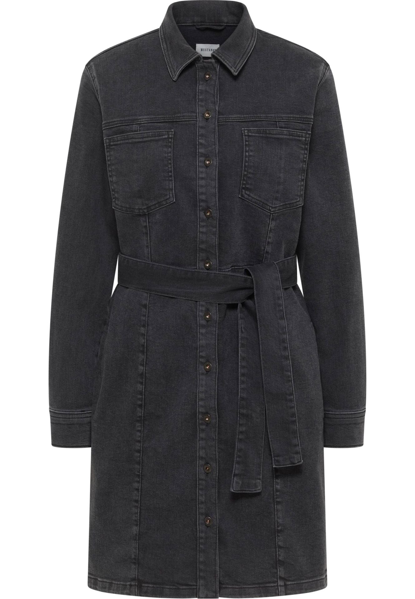 Damska Sukienka Mini Mustang Style Elmira Dress Denim Black 1015588 4000 802