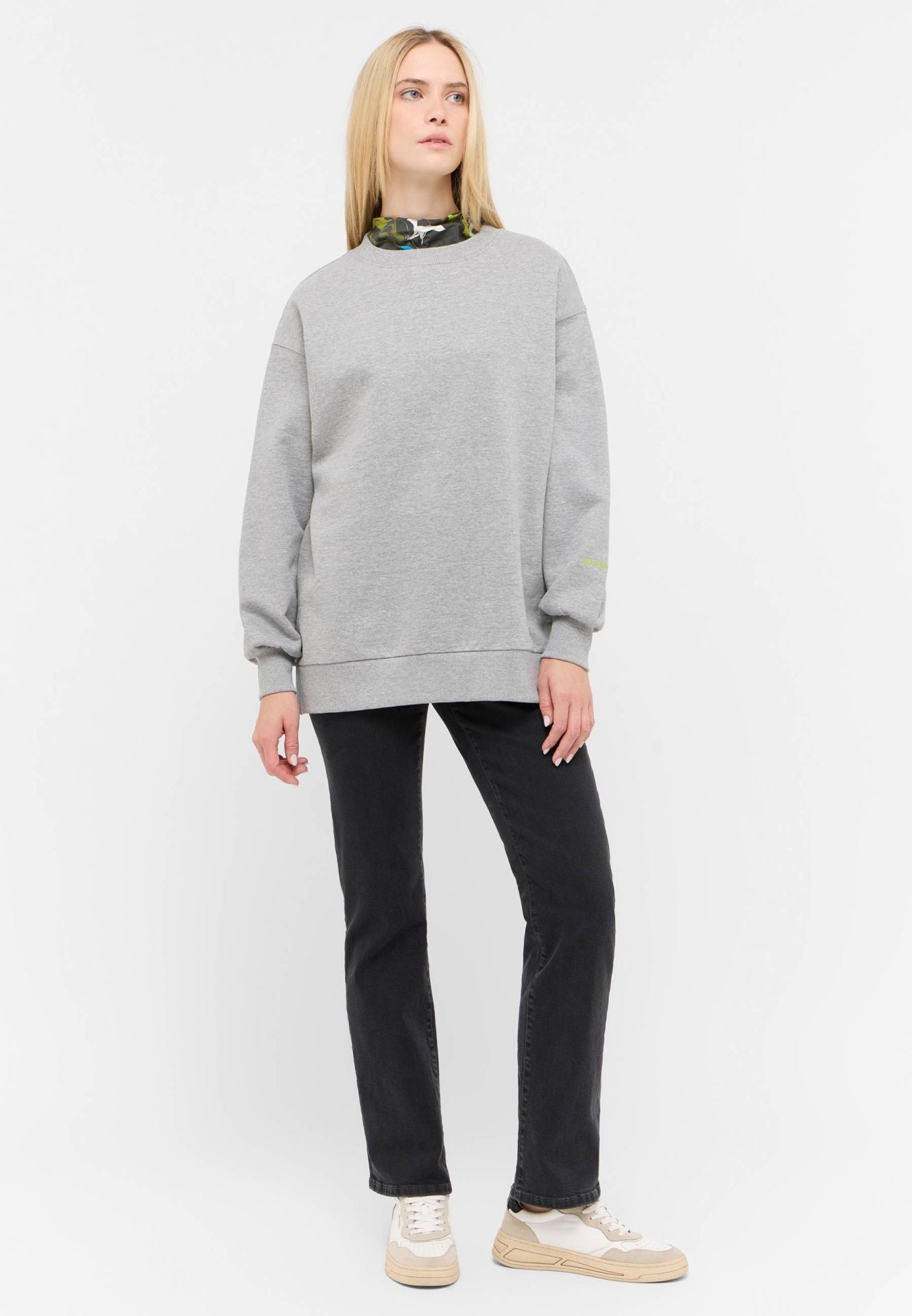 Damska Bluza Nierozpinana Mustang Style Kimberly Mid Grey Mélange 1015949 4140