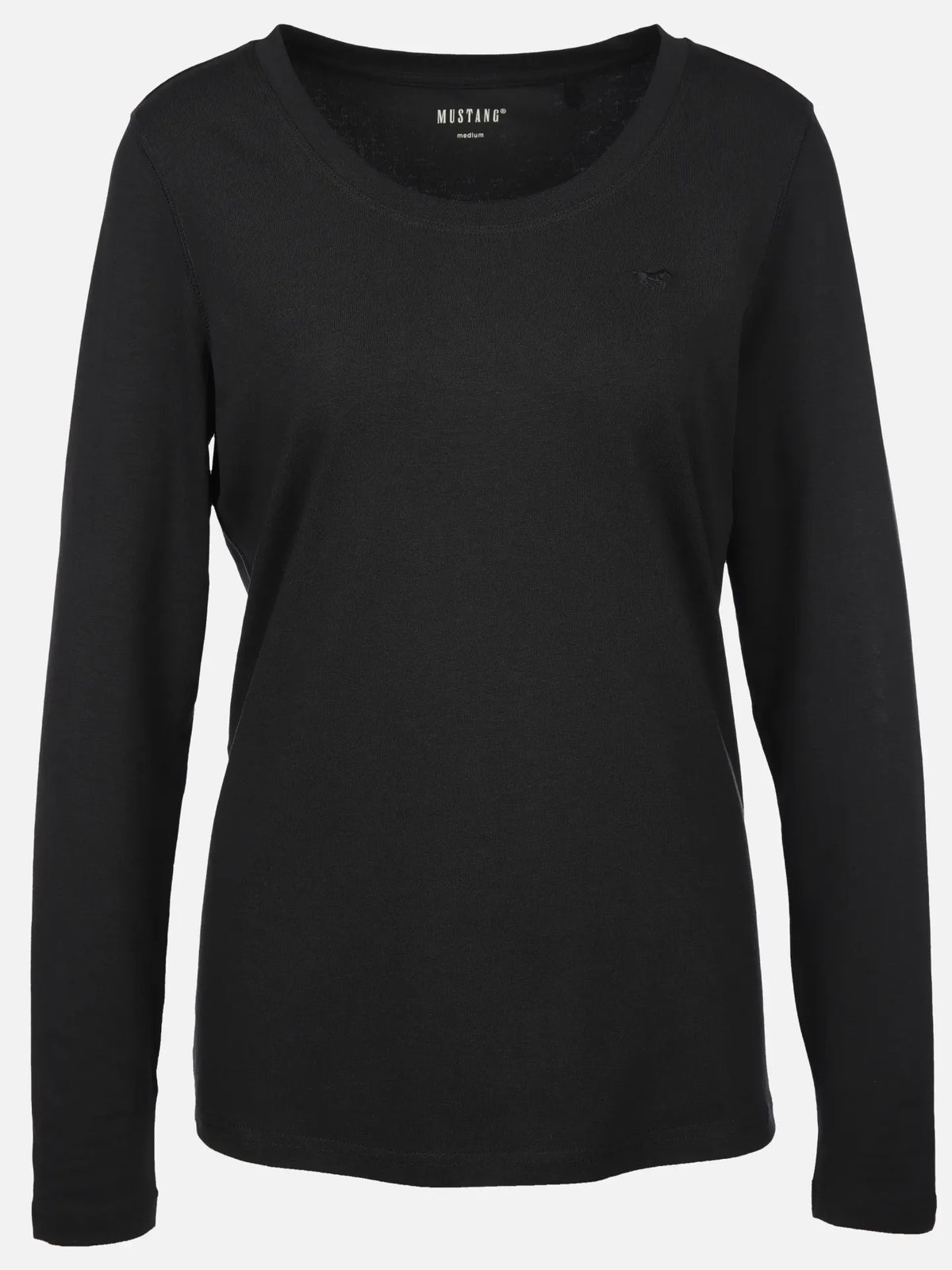 Damski Longsleeve Mustang Style Anne C Basic Jet Black 1015770 4188